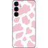 Pink Cow Print Galaxy S25 Skin
